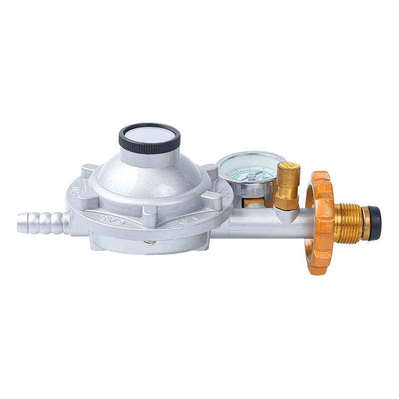 Đồng thau kết nối bộ điều chỉnh khí áp suất thấp bộ điều chỉnh lpg với đồng hồ đo